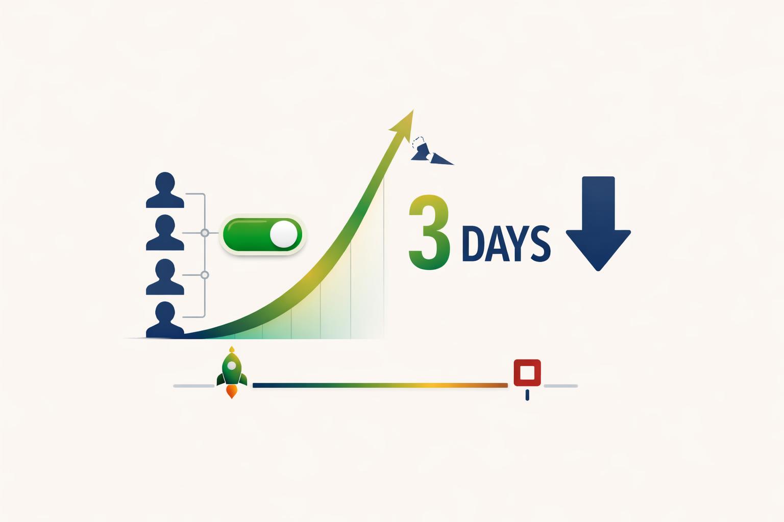 Split illustration showing a fast-moving AI product launch on one side and a courtroom gavel and privacy shield on the other, symbolising the gap between AI innovation speed and trust safeguards